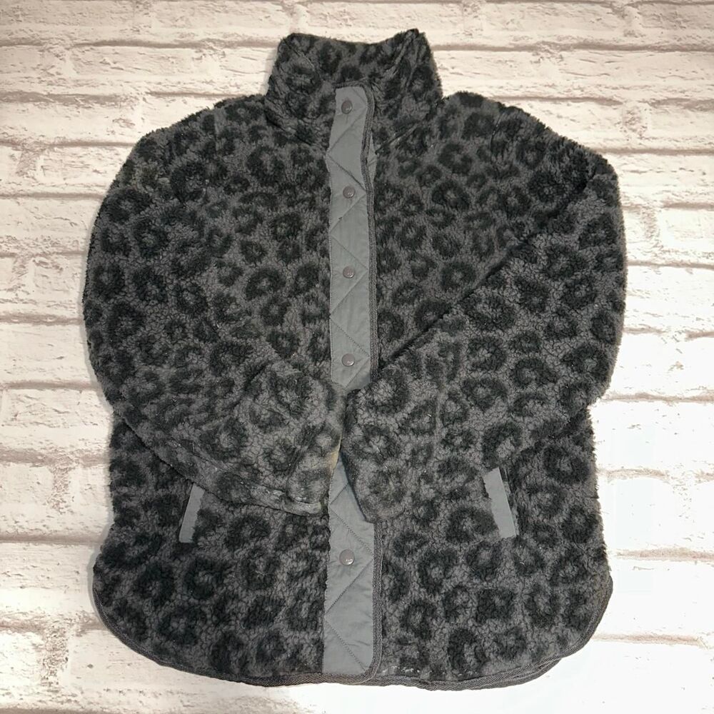 Abercrombie-fitch Women's Black and Grey Jacket